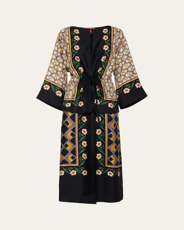 Apericena Dazed Placee Midi Dress